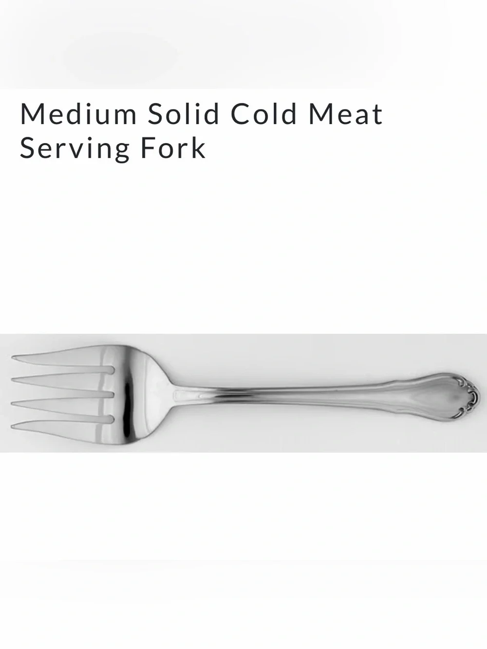 Hampton Silversmiths SHELBY Stainless Flatware Serving Spoons And Meat Fork Set